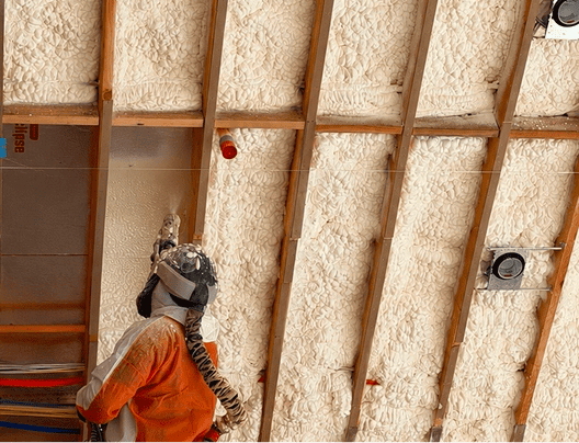 Attic and wall insulation installation