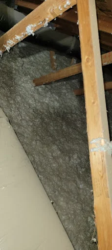 Blown-in attic insulation