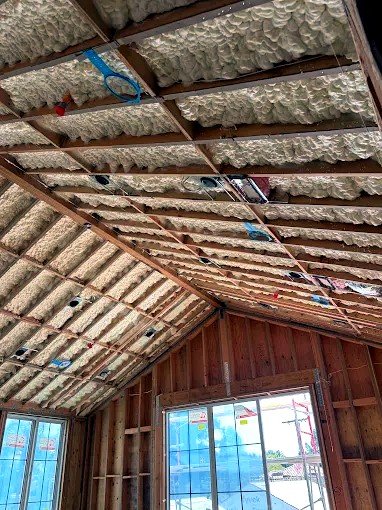 Spray foam insulation